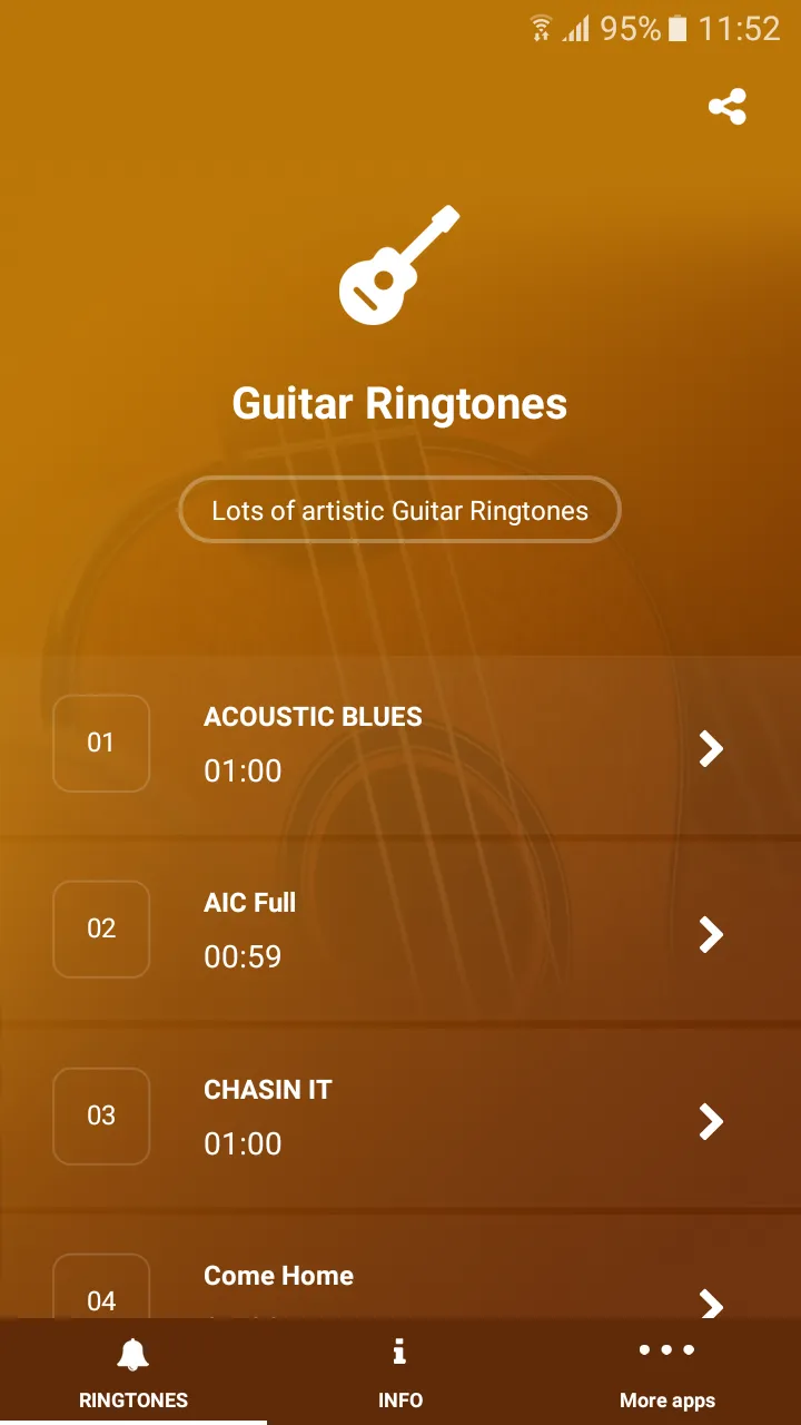 Guitar Ringtones | Indus Appstore | Screenshot