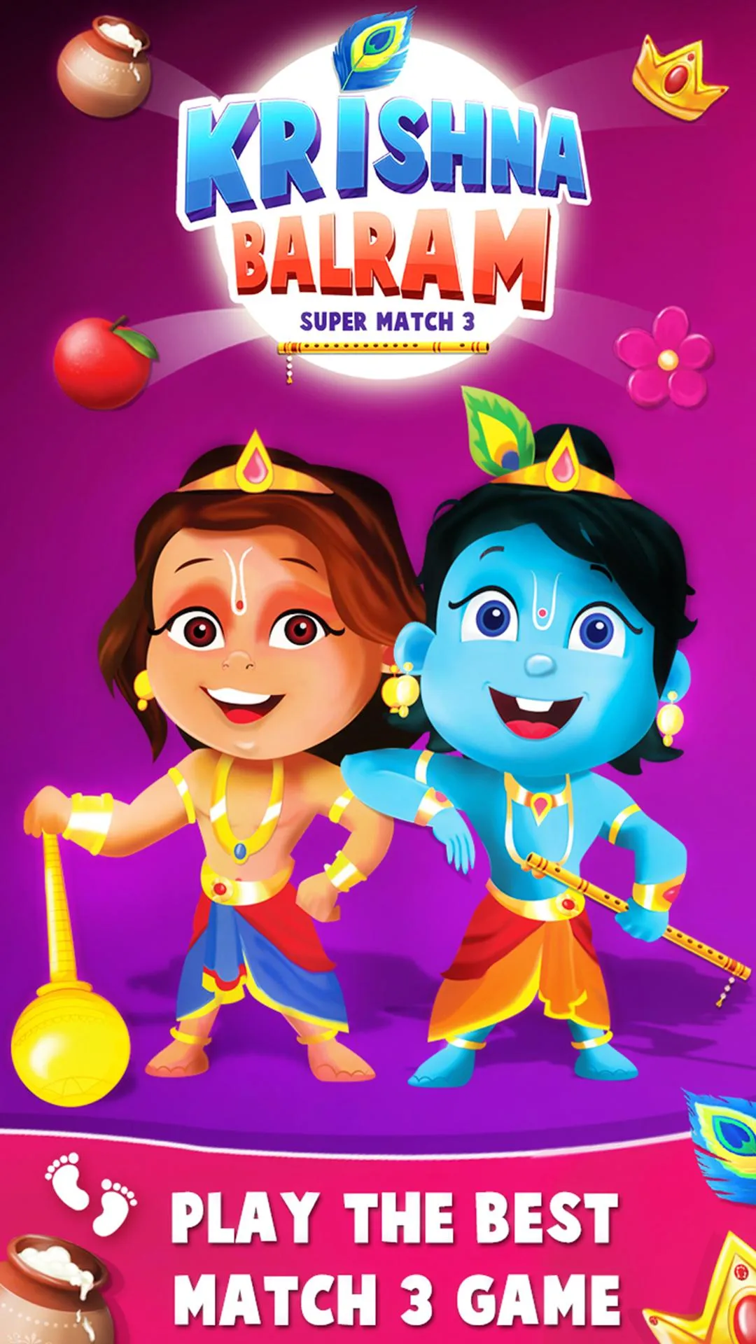 Krishna Balram -  Match 3 Game | Indus Appstore | Screenshot