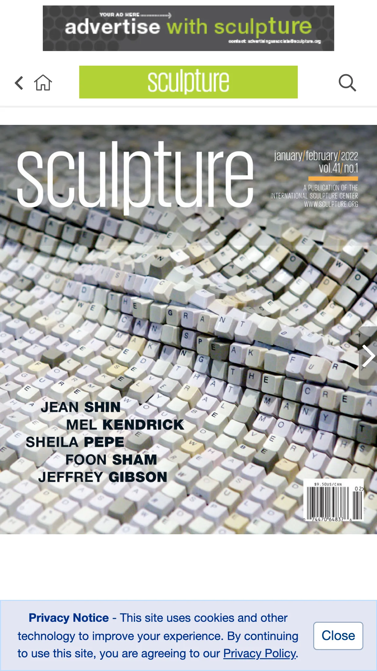 Sculpture magazine | Indus Appstore | Screenshot