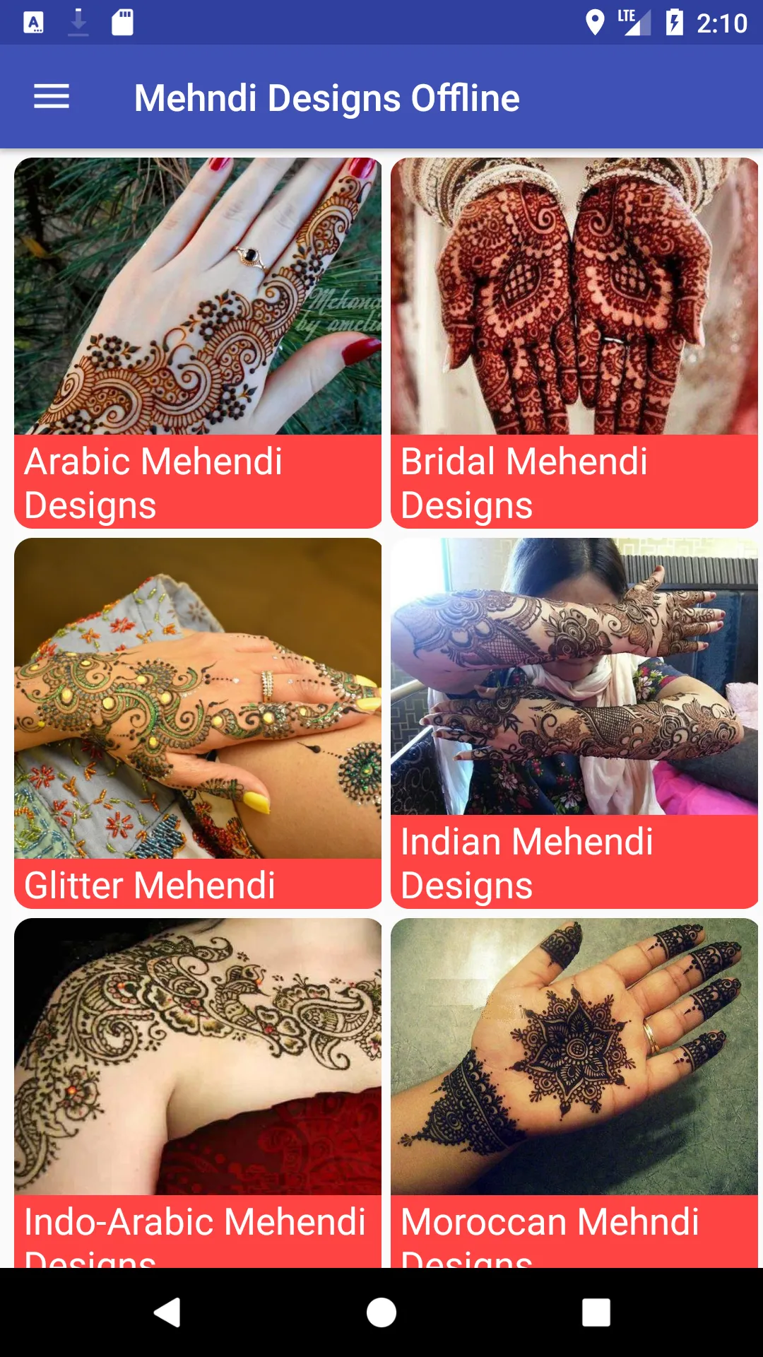 Mehndi Designs Offline | Indus Appstore | Screenshot