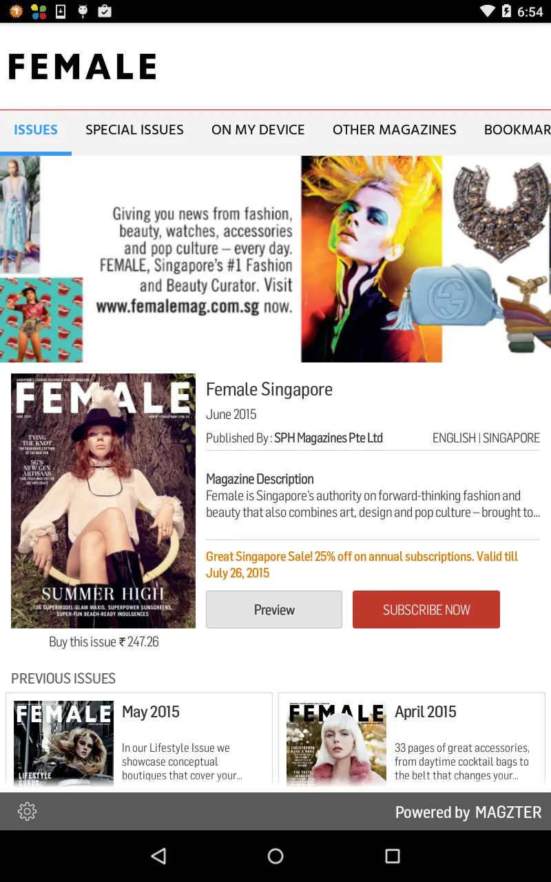 Female Singapore | Indus Appstore | Screenshot