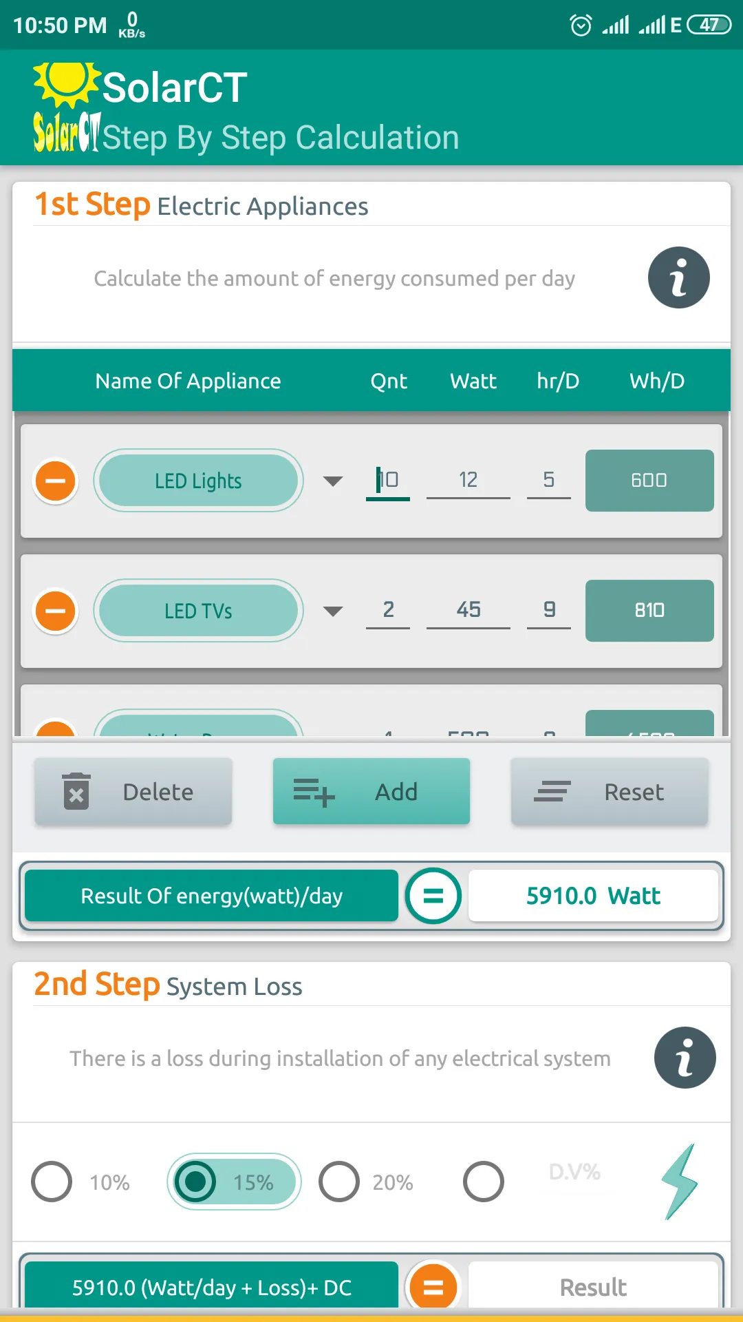 SolarCT - Solar PV Calculator | Indus Appstore | Screenshot