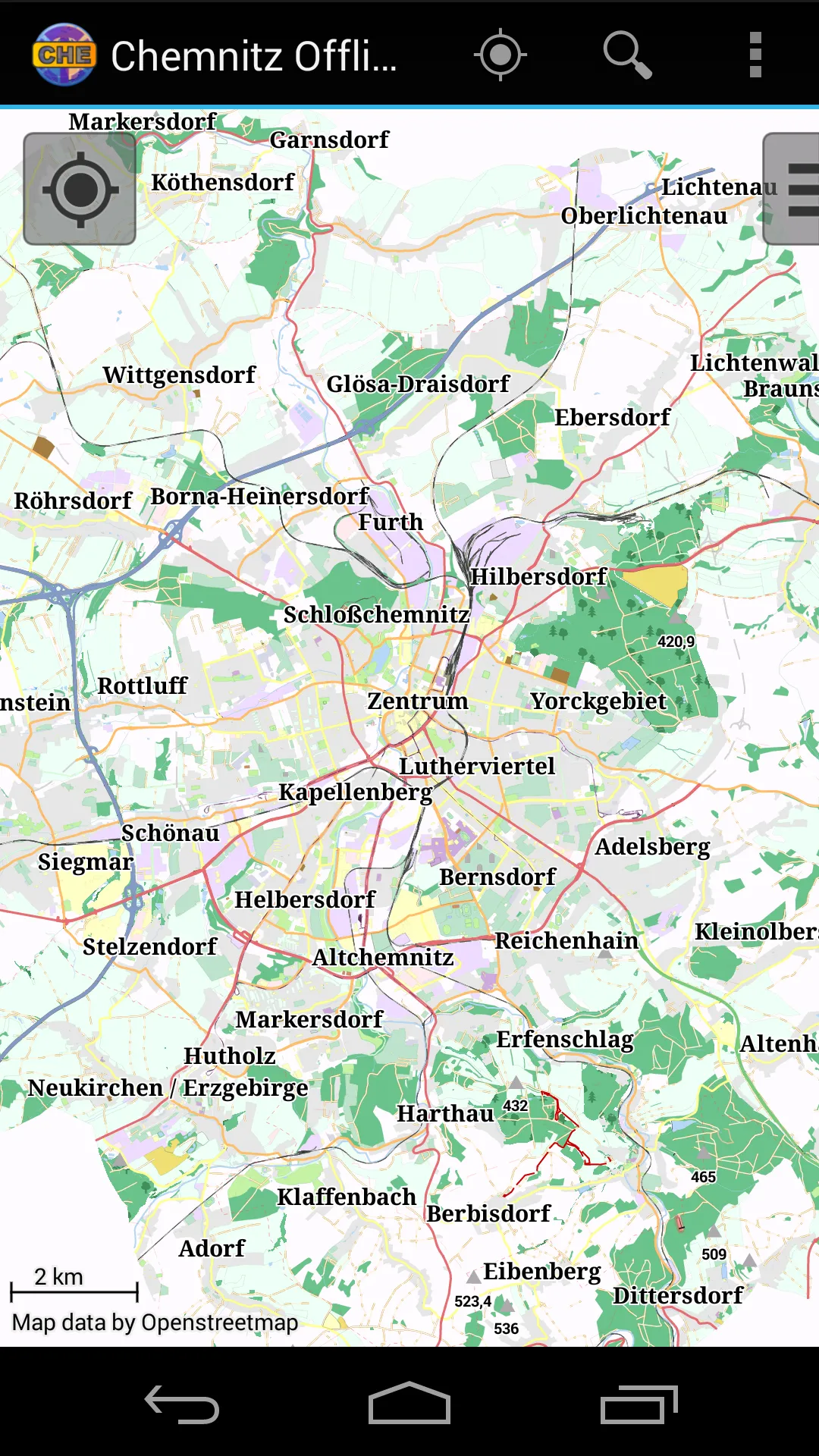 Chemnitz Offline City Map Lite | Indus Appstore | Screenshot