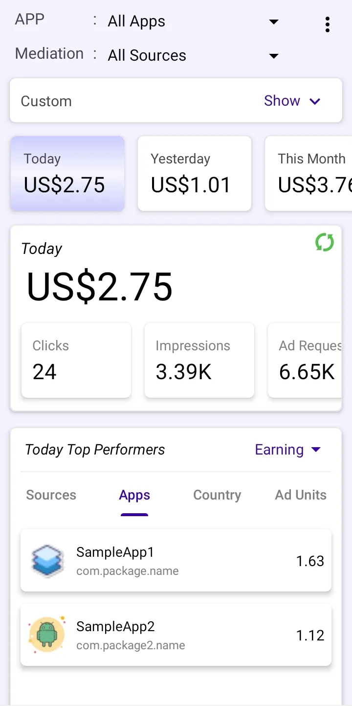 AdReporter - Ads Earning Dashh | Indus Appstore | Screenshot