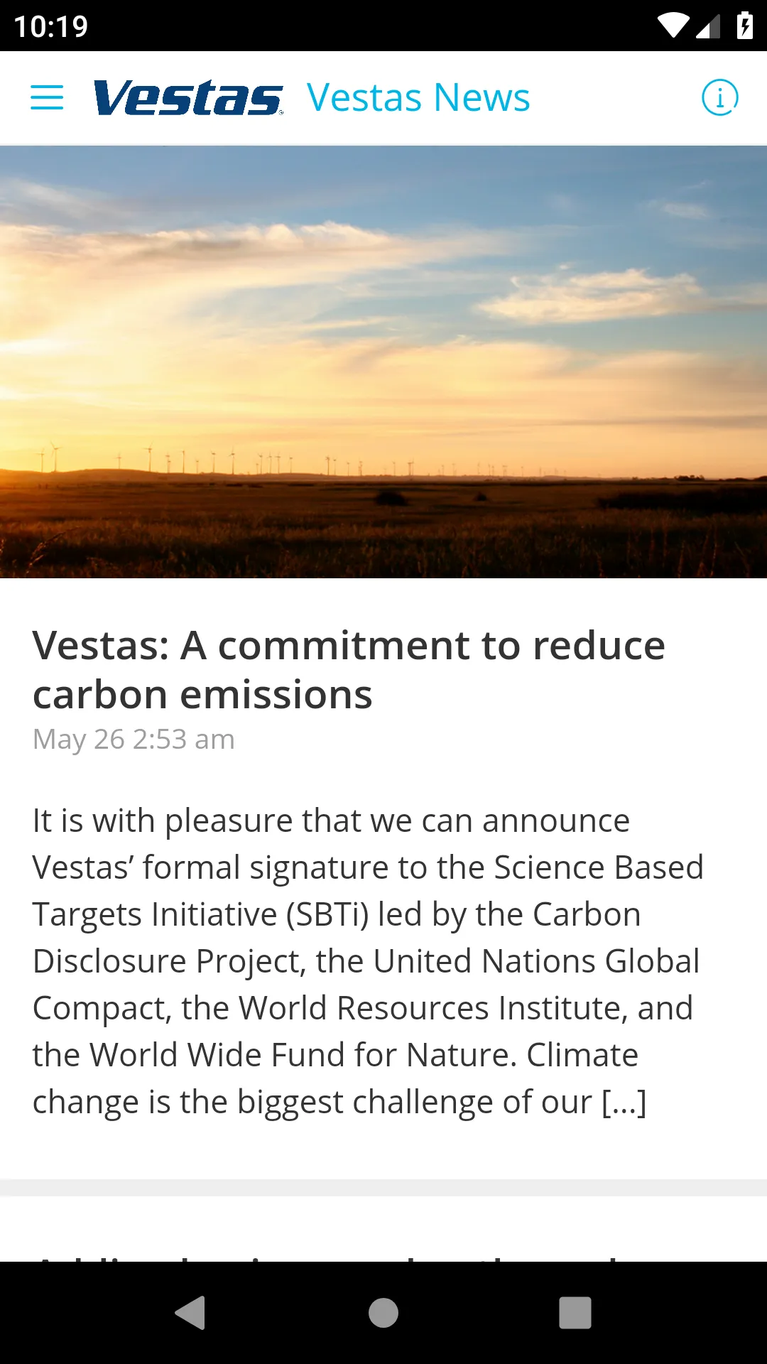 VestasConnect | Indus Appstore | Screenshot