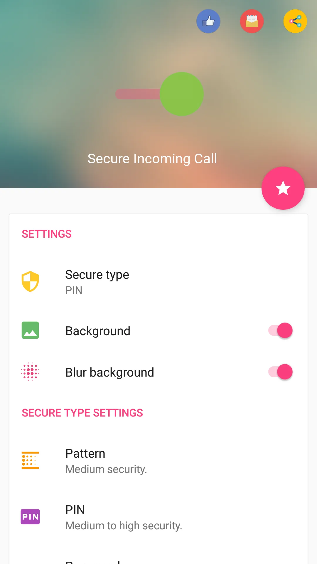 Secure Incoming Call | Indus Appstore | Screenshot