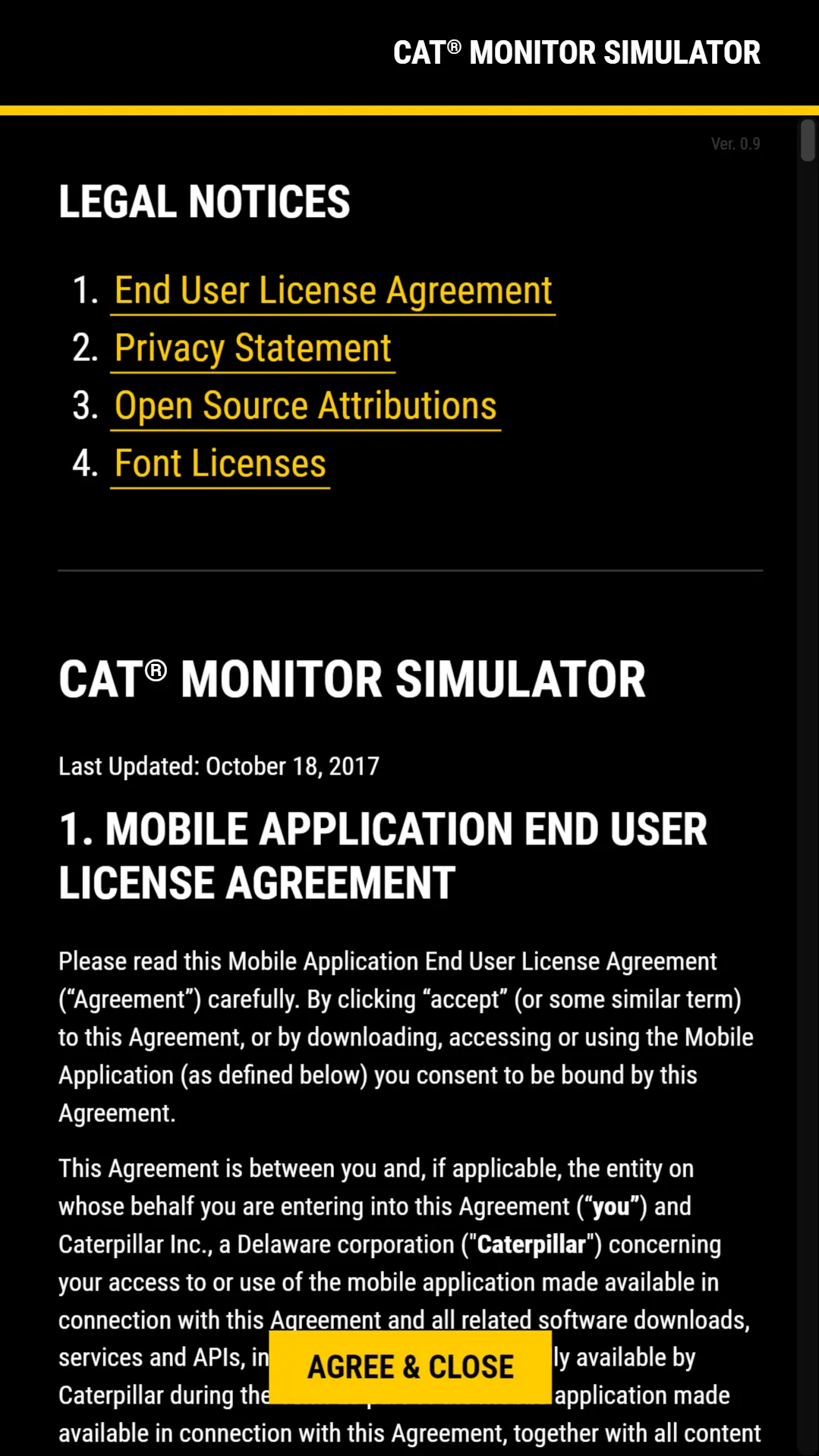 Cat® Monitor Simulator | Indus Appstore | Screenshot