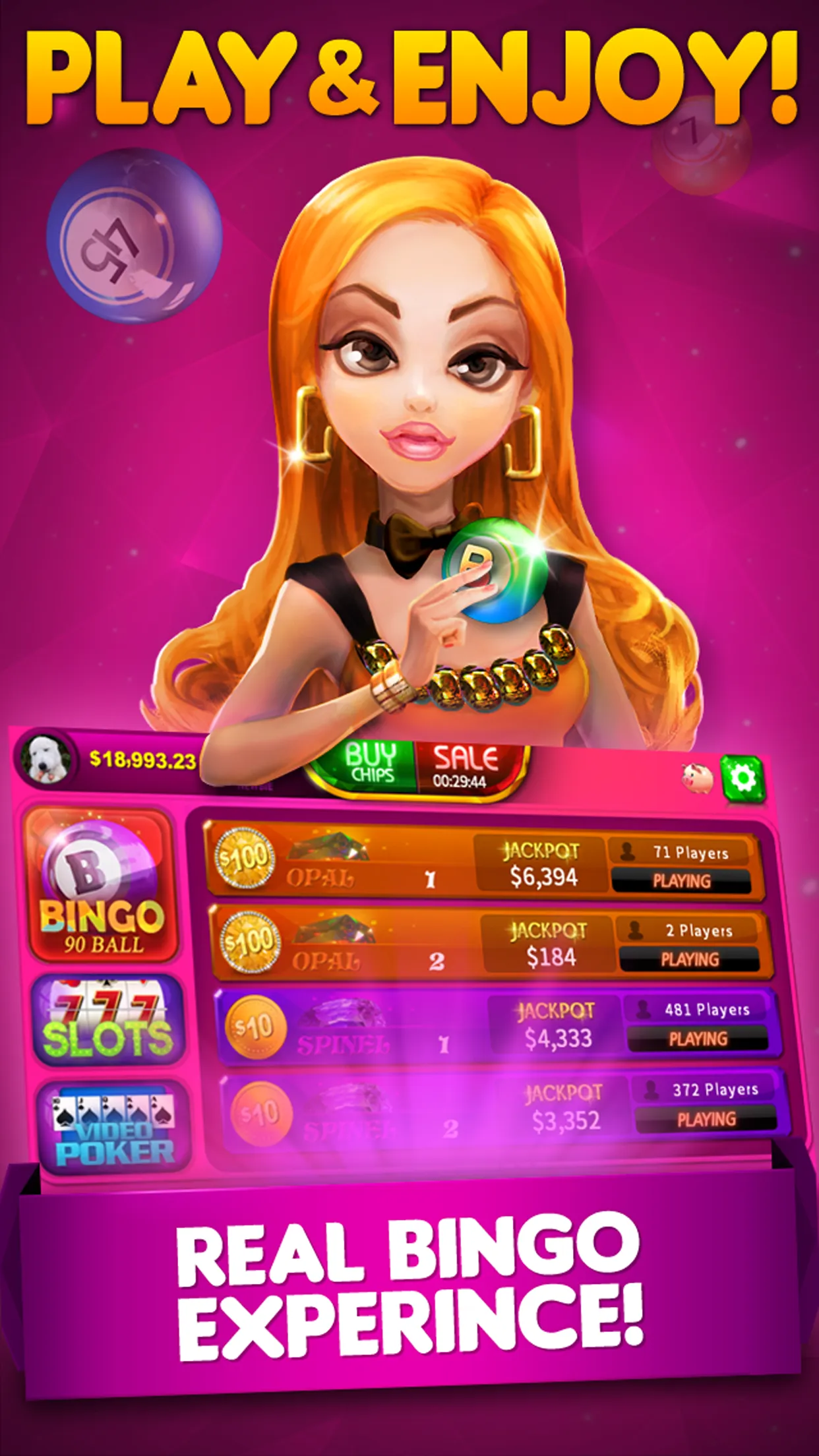 Bingo 90 Live : Vegas Slots | Indus Appstore | Screenshot