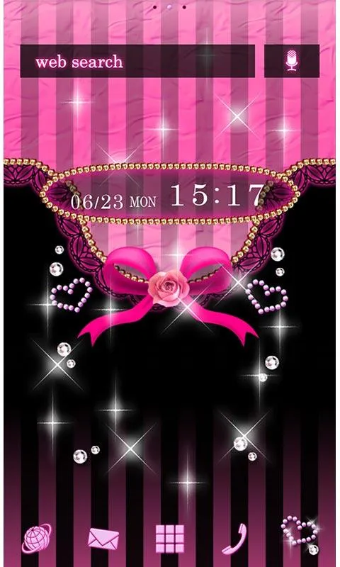 Sharp Theme Hearts & Stripes | Indus Appstore | Screenshot