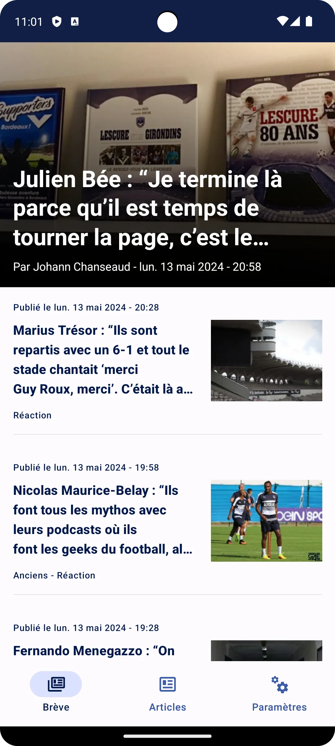 Girondins4Ever | Indus Appstore | Screenshot