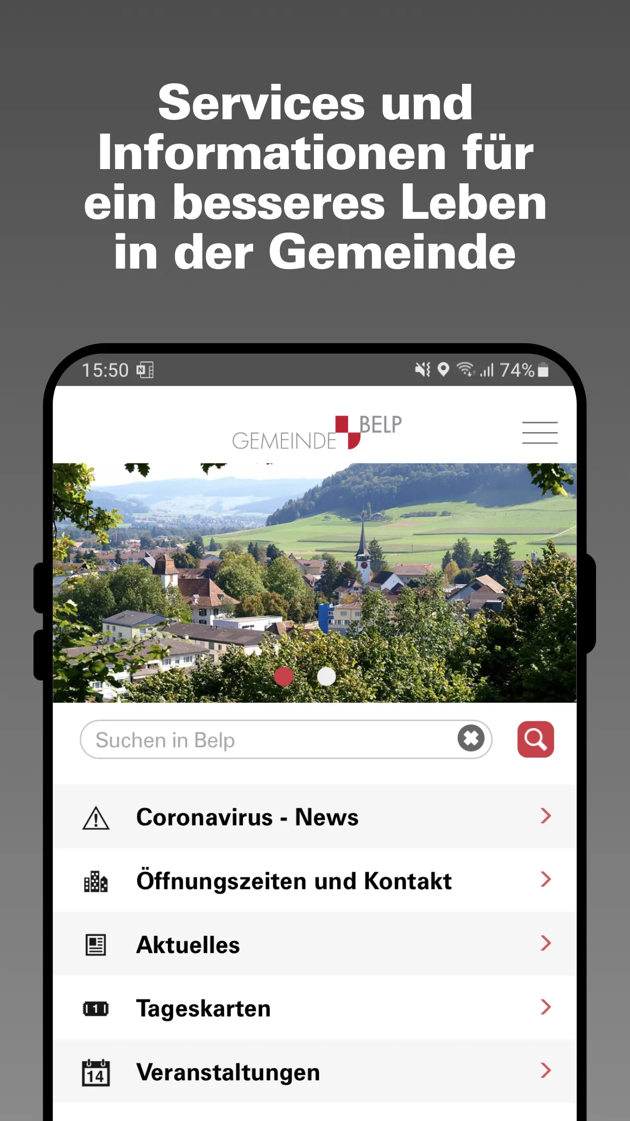 Gemeinde Belp | Indus Appstore | Screenshot