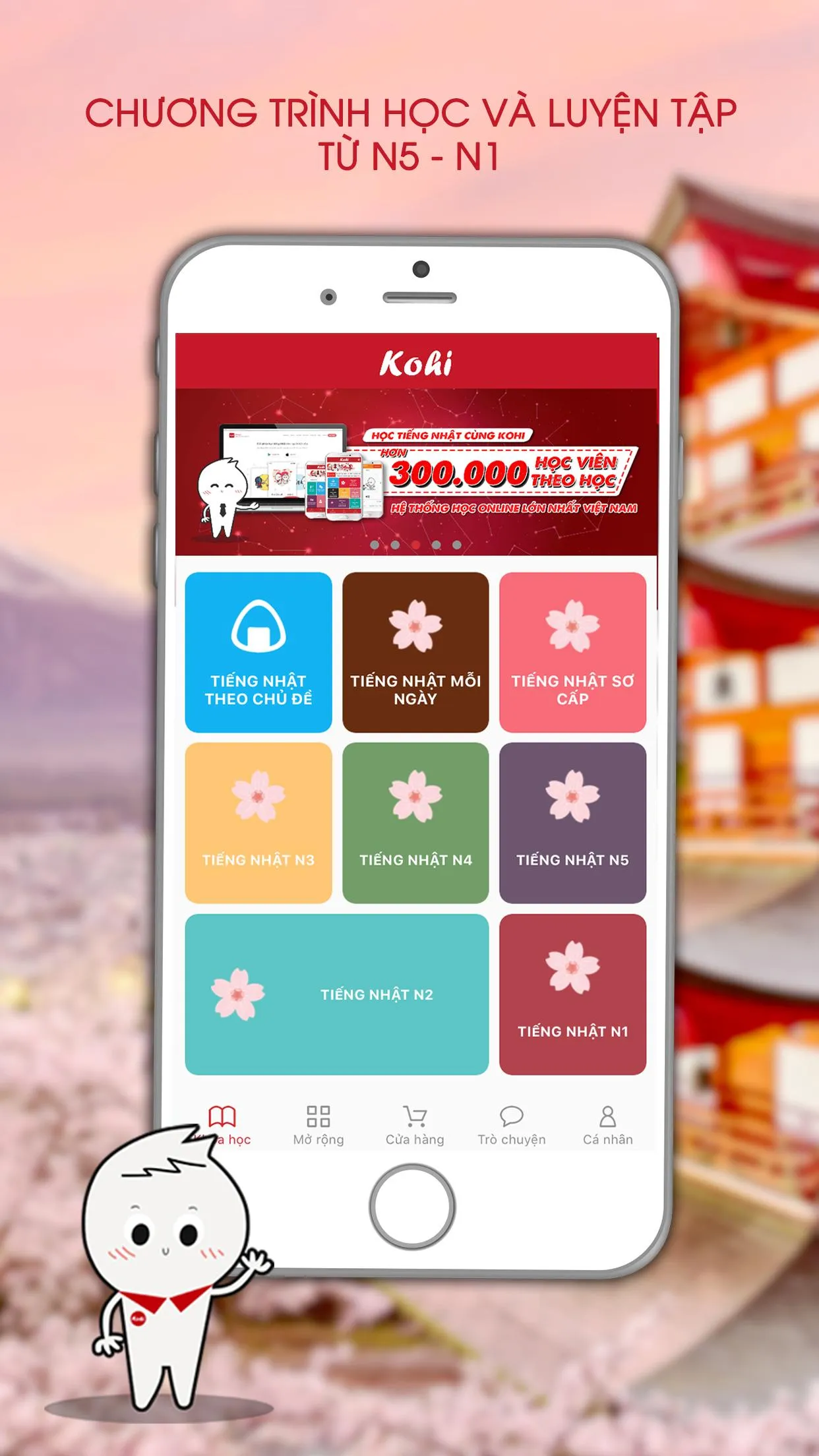 Học tiếng Nhật cùng Kohi | Indus Appstore | Screenshot