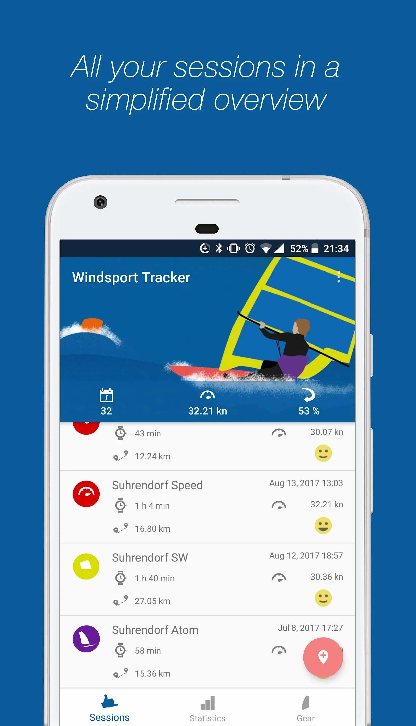 WindsportTracker Wing Windsurf | Indus Appstore | Screenshot