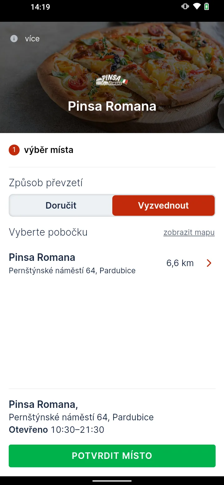 Pinsa Romana Pardubice | Indus Appstore | Screenshot