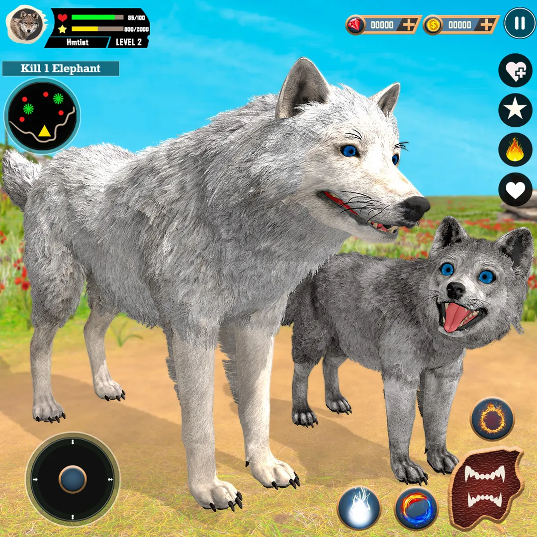 Wild Wolf Simulator Games | Indus Appstore | Screenshot