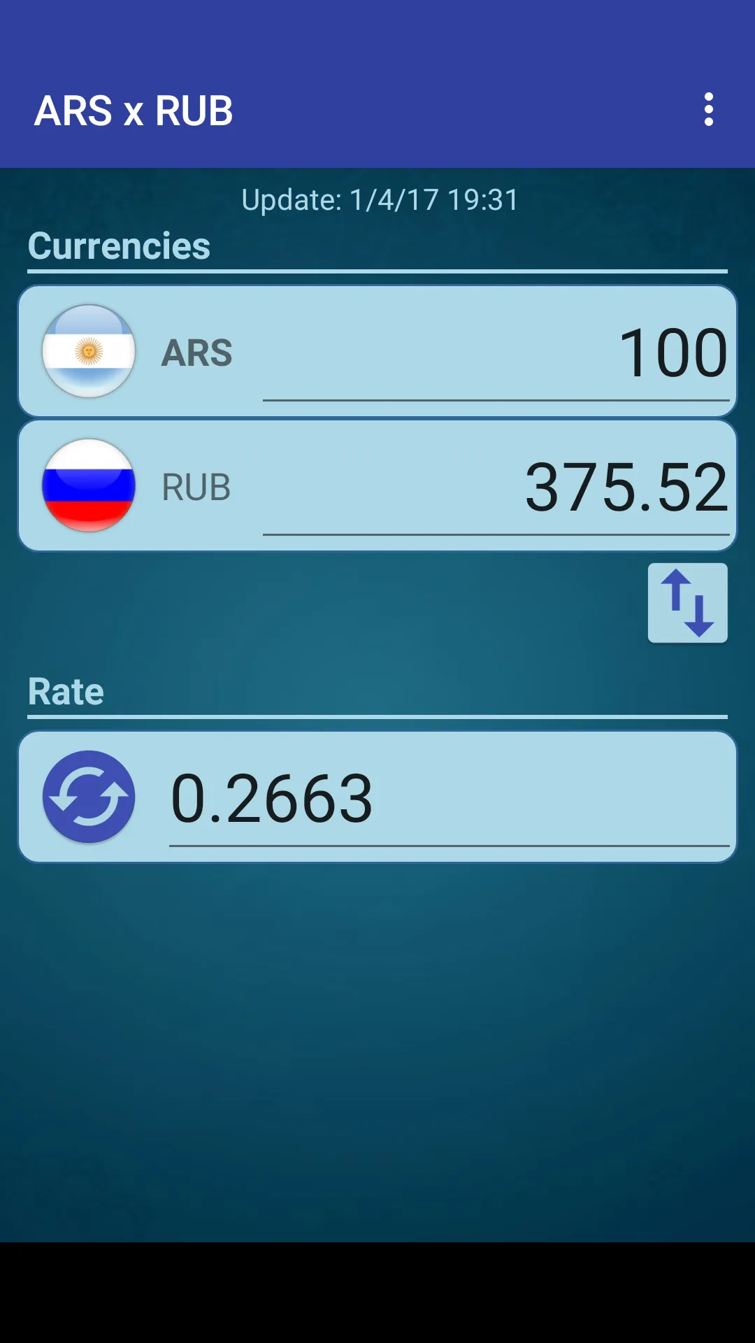 Argentine Peso x Russian Ruble | Indus Appstore | Screenshot