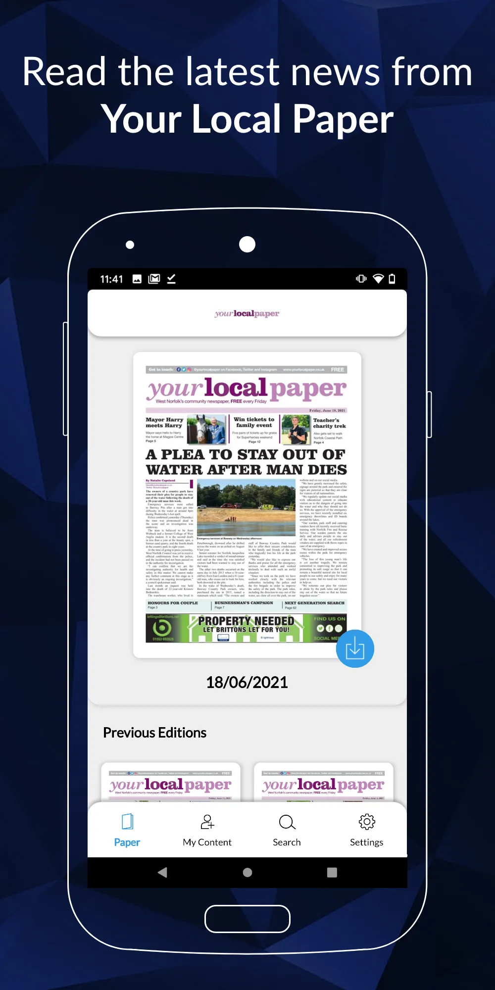 Your Local Paper | Indus Appstore | Screenshot