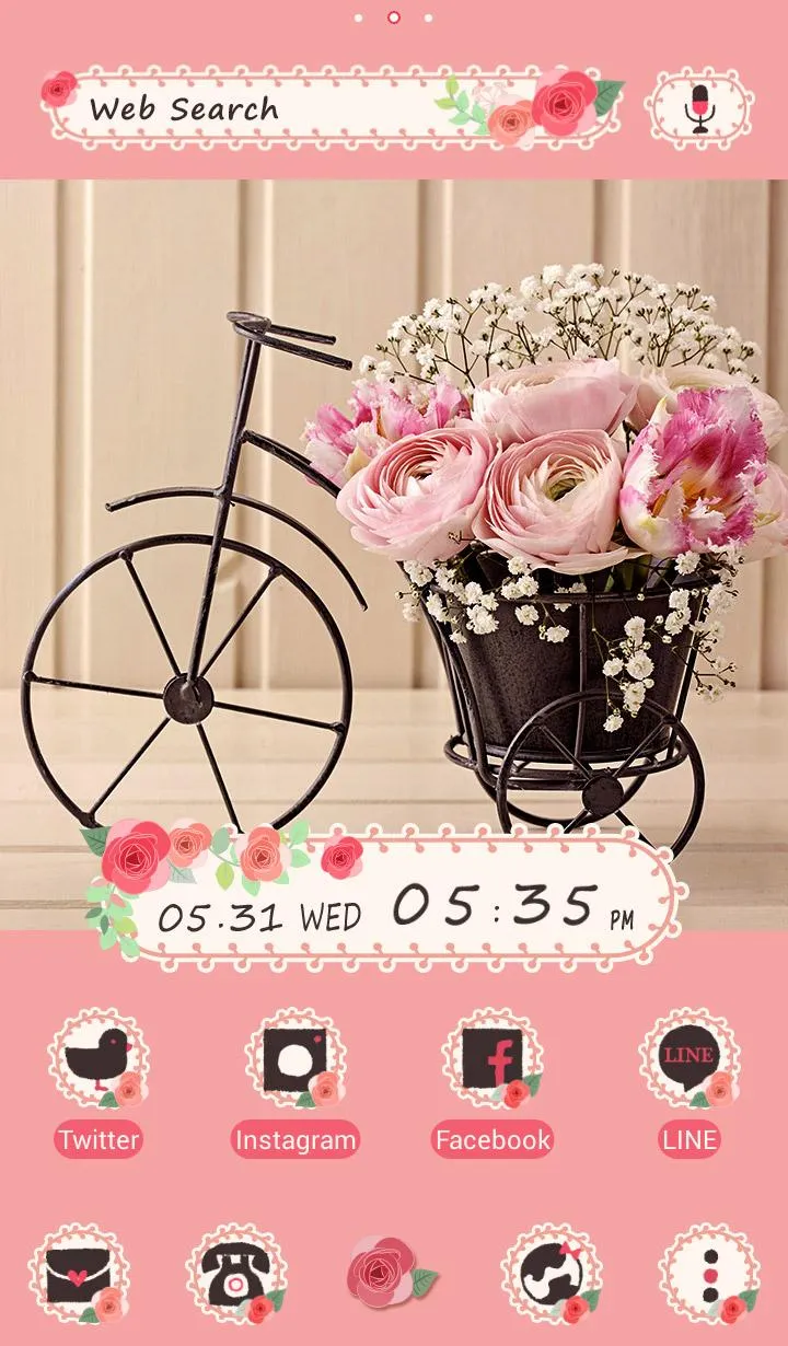 Cute Wallpaper Flower Bicycle | Indus Appstore | Screenshot