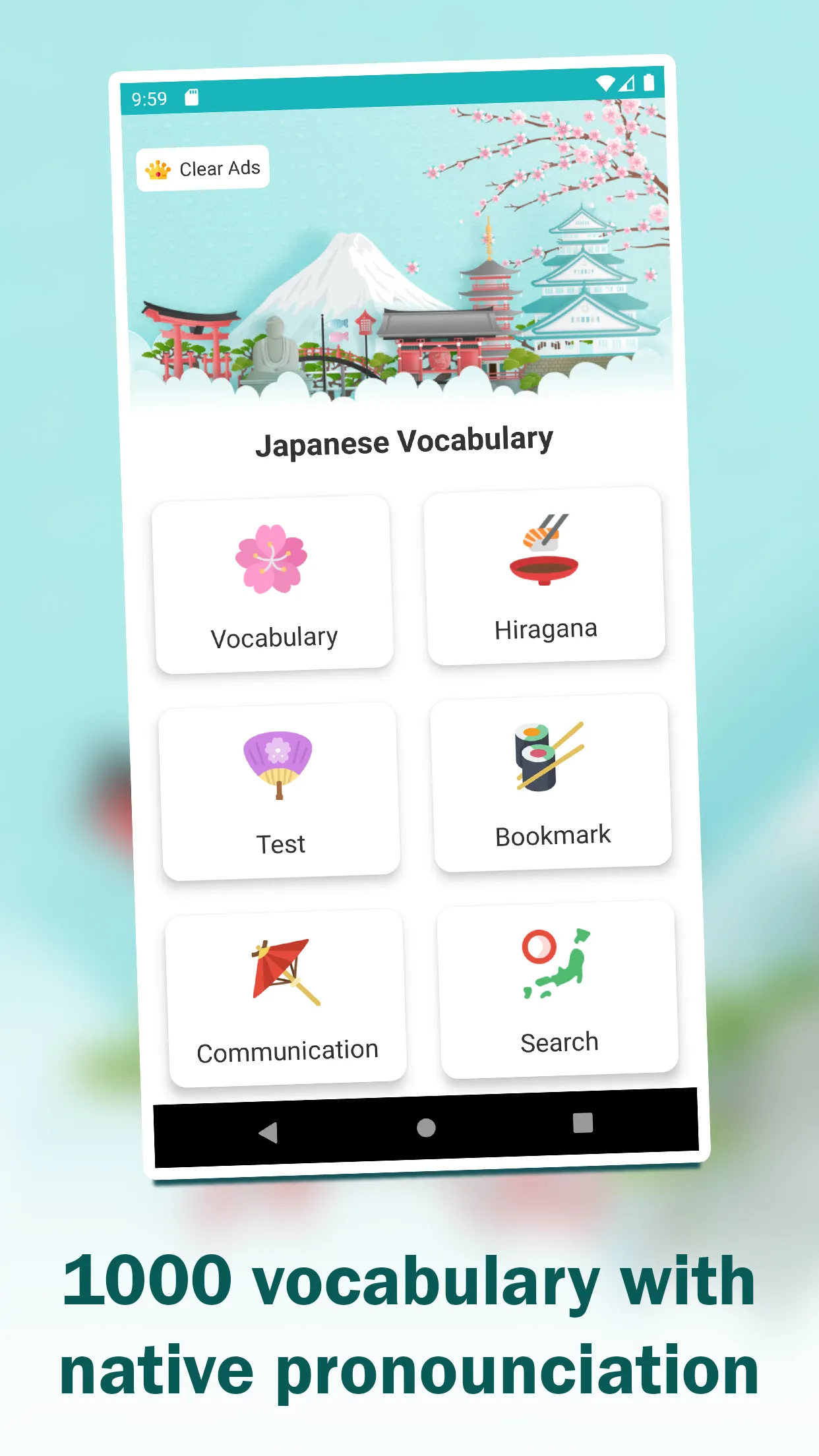 JLPT Learn Japanese Vocabulary | Indus Appstore | Screenshot