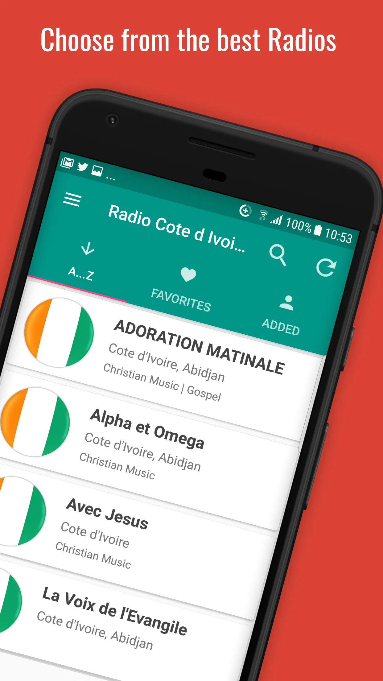 Cote d'Ivoire Radio Stations | Indus Appstore | Screenshot