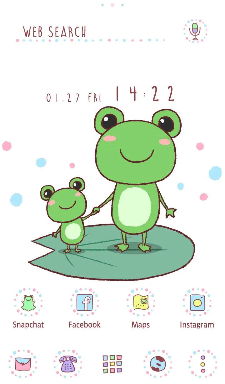 Friendly Frogs Theme +HOME | Indus Appstore | Screenshot