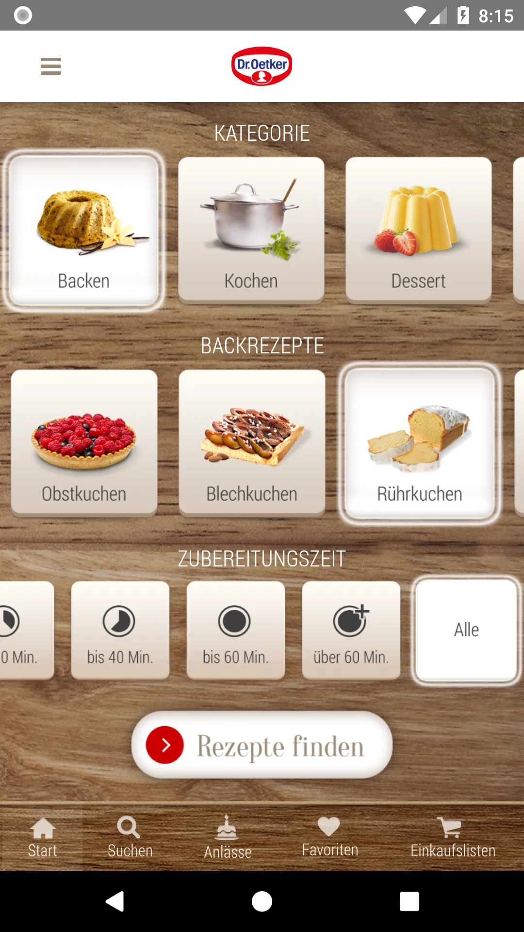 Dr. Oetker Rezeptideen | Indus Appstore | Screenshot