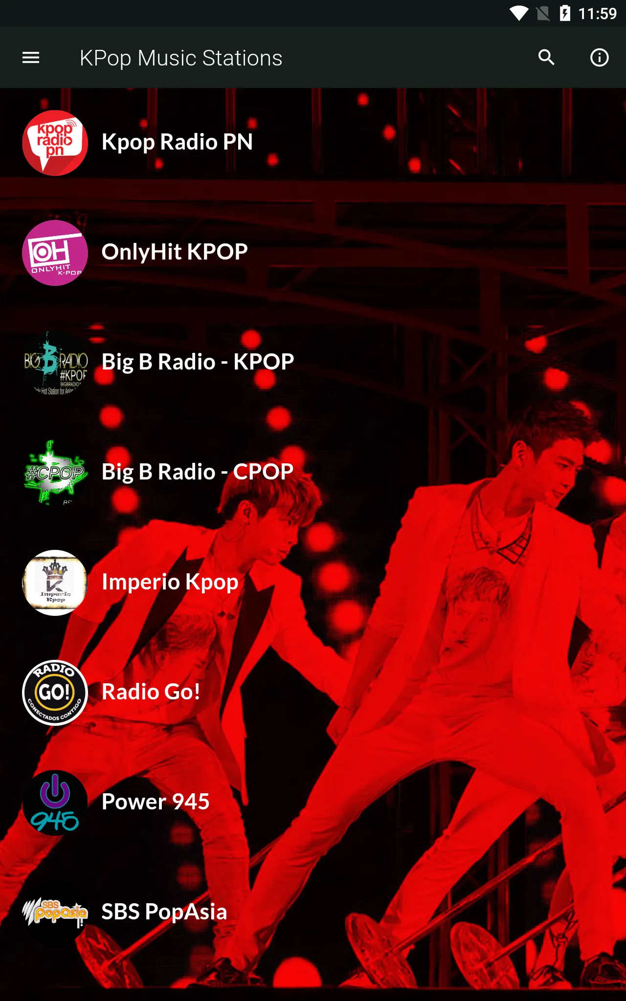 KPop Music Stations | Indus Appstore | Screenshot