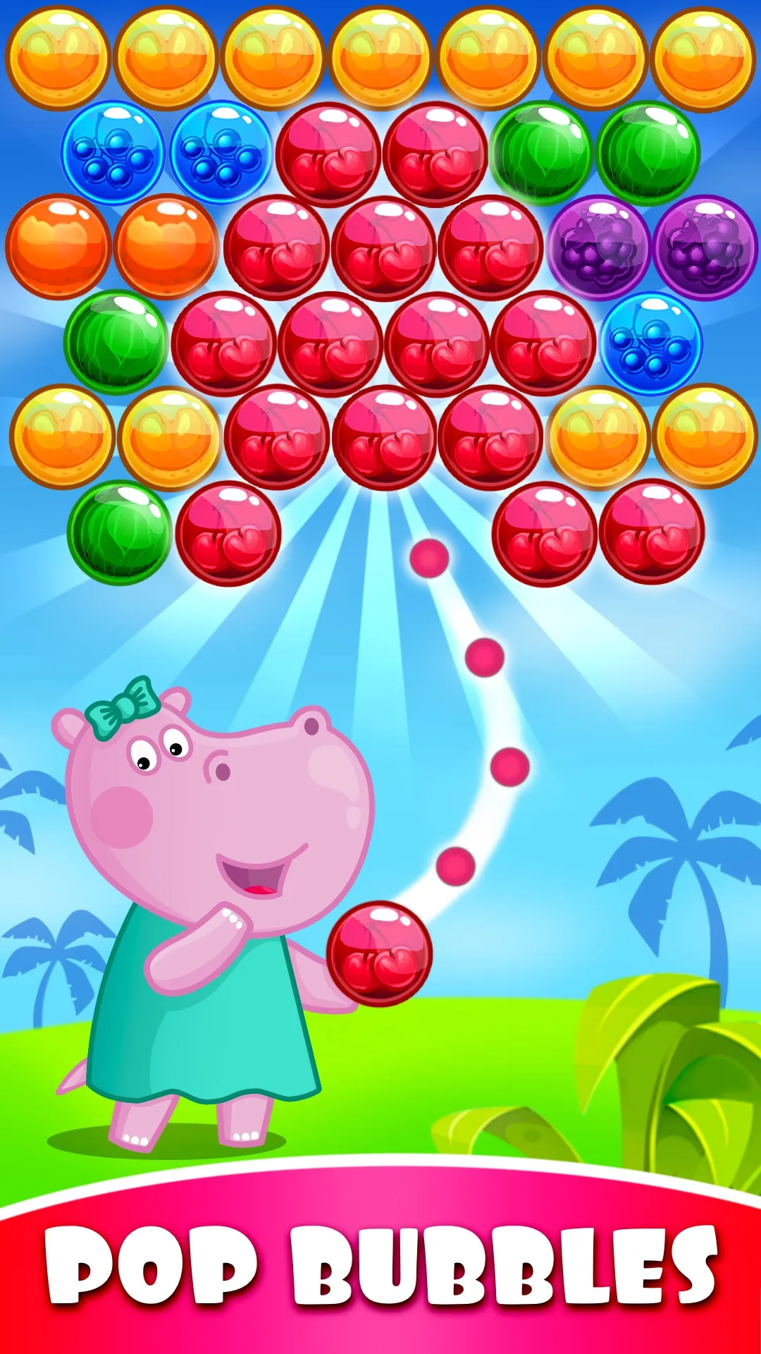 Hippo Bubble Pop Game | Indus Appstore | Screenshot