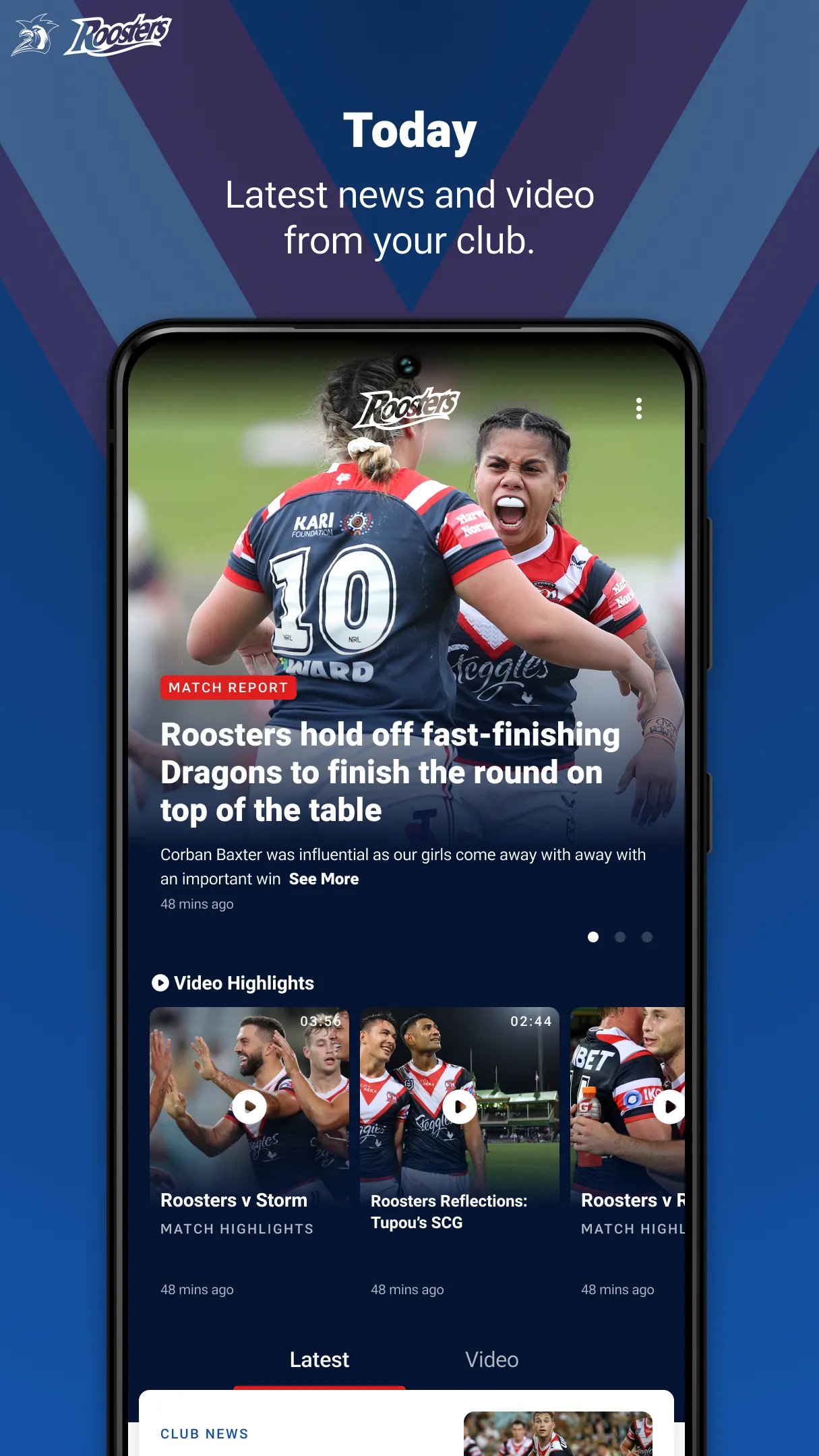 Sydney Roosters | Indus Appstore | Screenshot