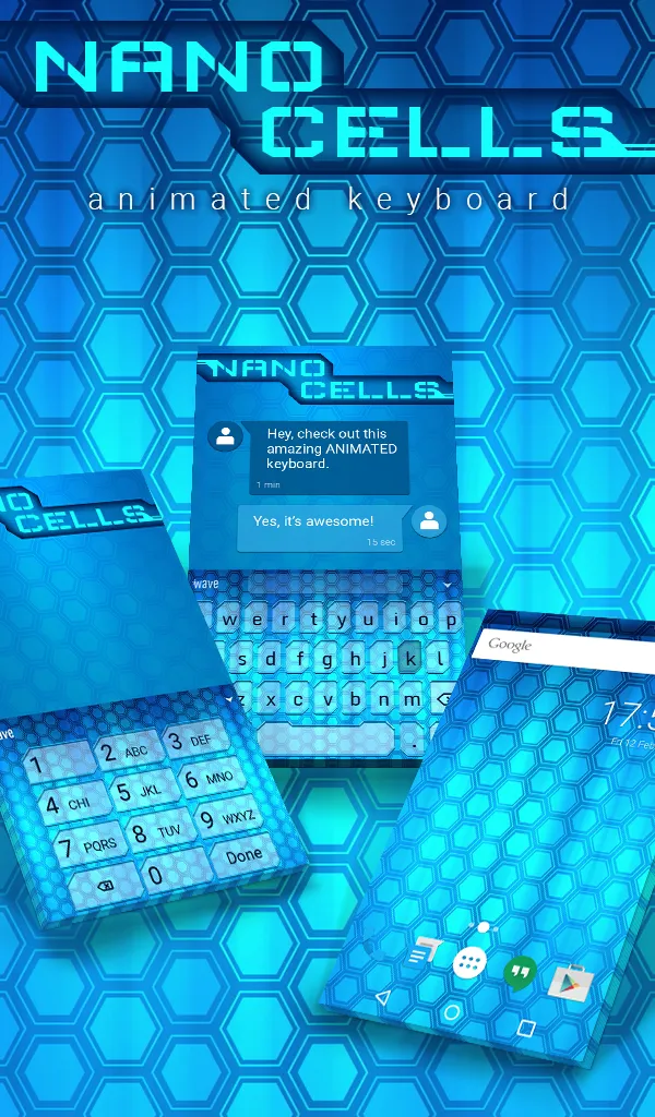 Nano Cells Animated Keyboard | Indus Appstore | Screenshot