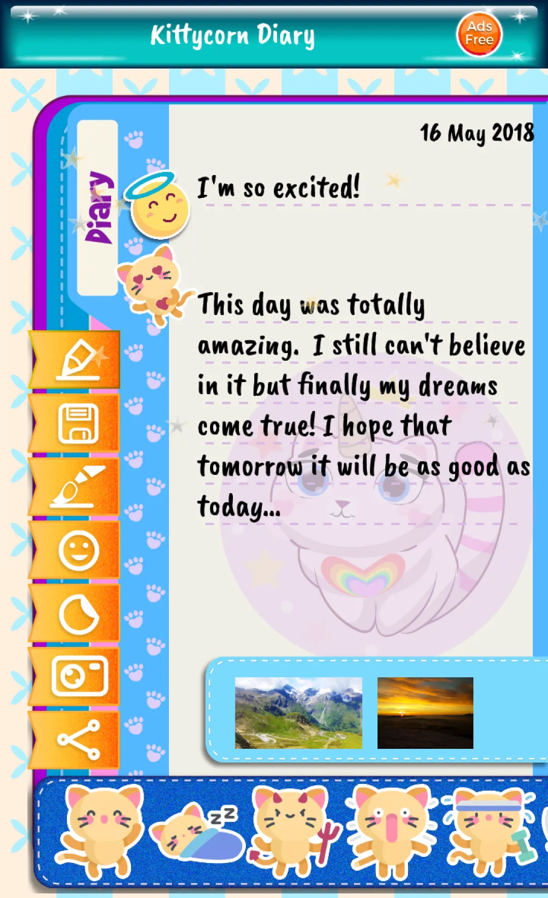 Kittycorn Diary for Kids | Indus Appstore | Screenshot