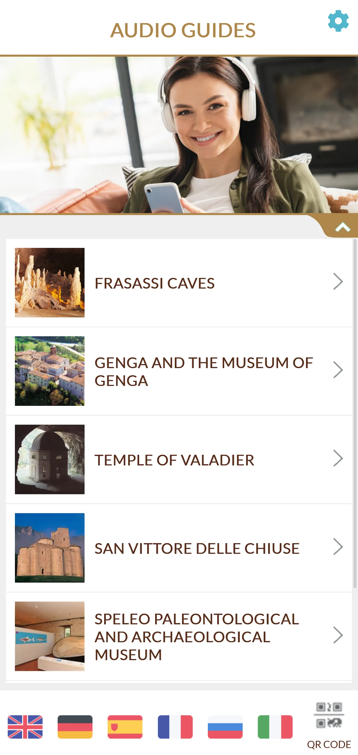 Audio guides Frasassi Caves | Indus Appstore | Screenshot