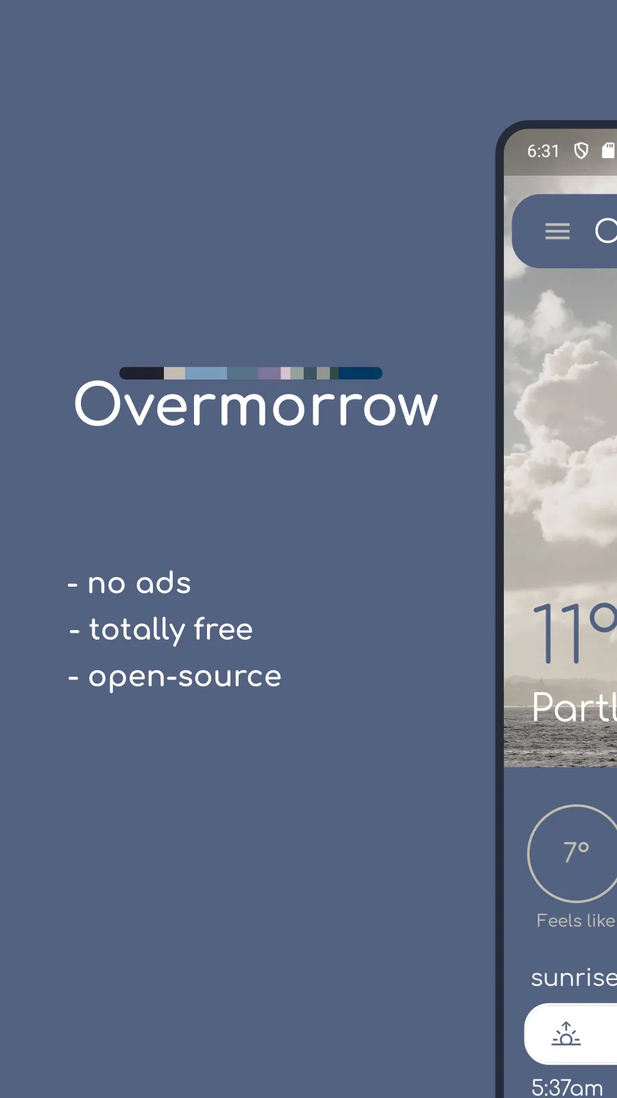 Overmorrow weather | Indus Appstore | Screenshot