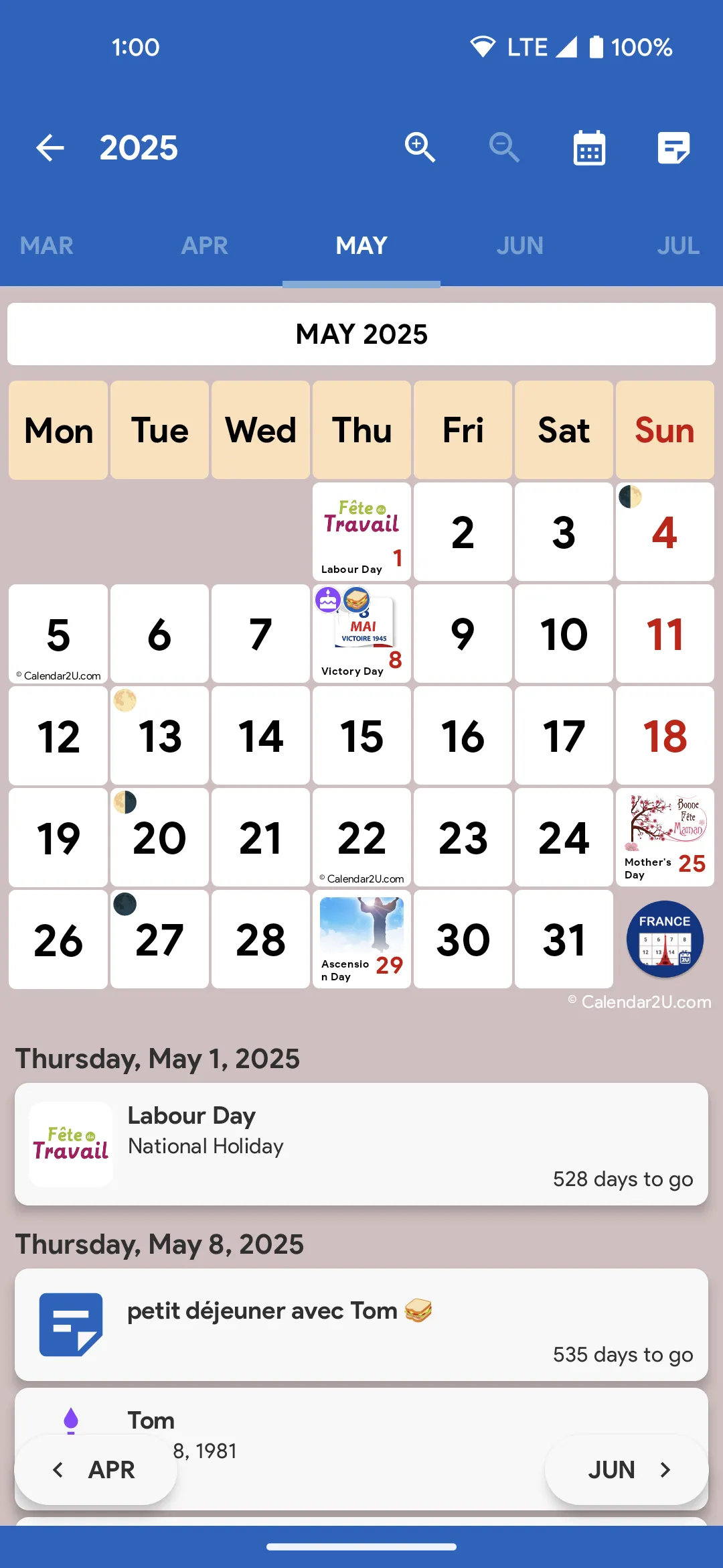 France Calendar 2024 | Indus Appstore | Screenshot