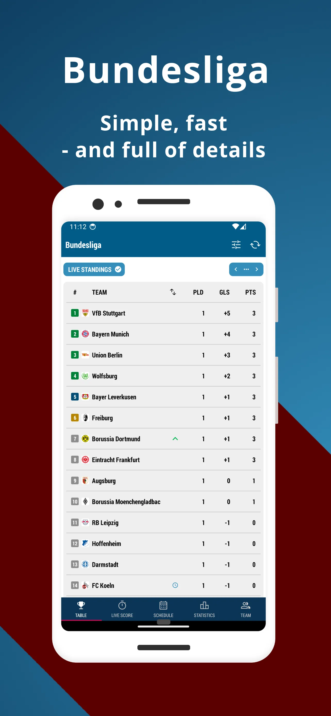 Football DE - Bundesliga | Indus Appstore | Screenshot