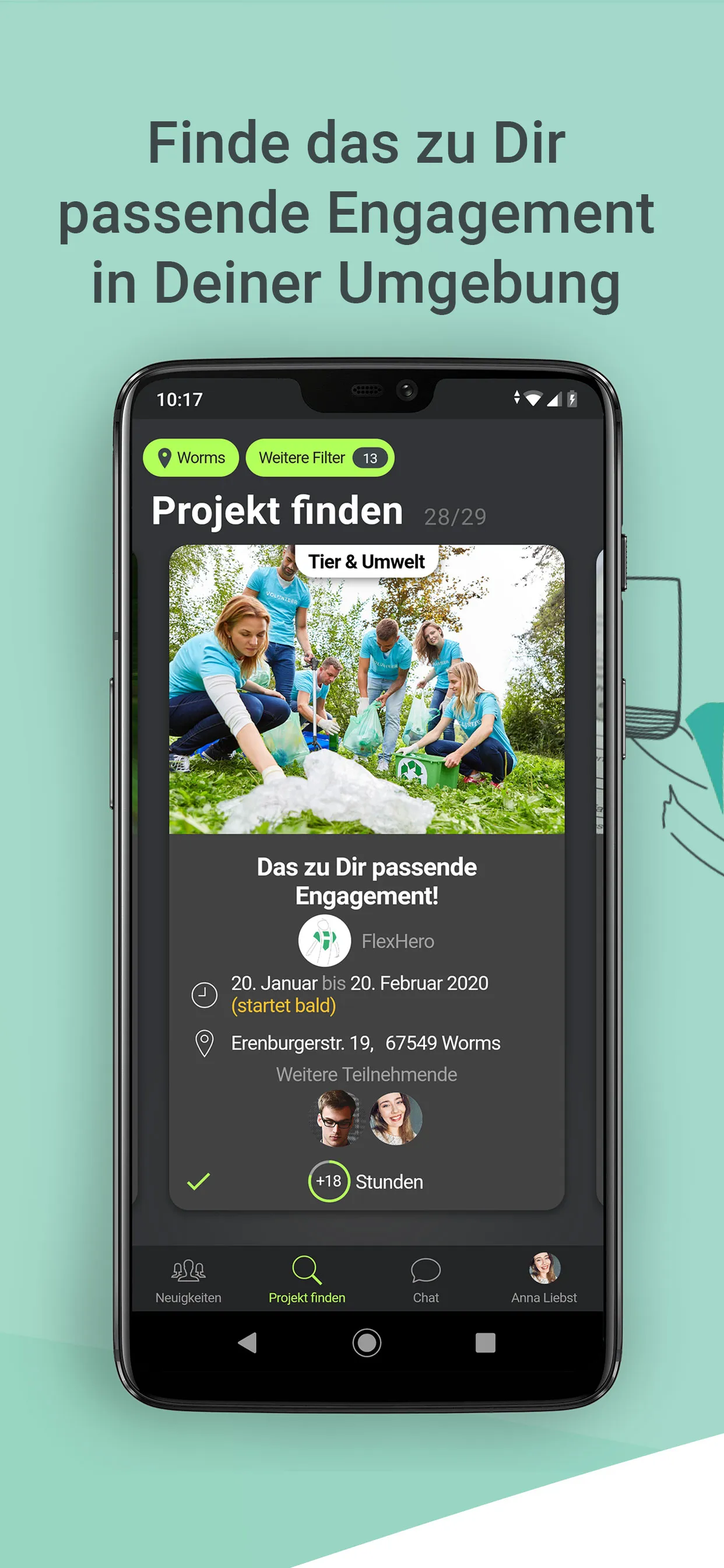 FlexHero – finde dein Ehrenamt | Indus Appstore | Screenshot