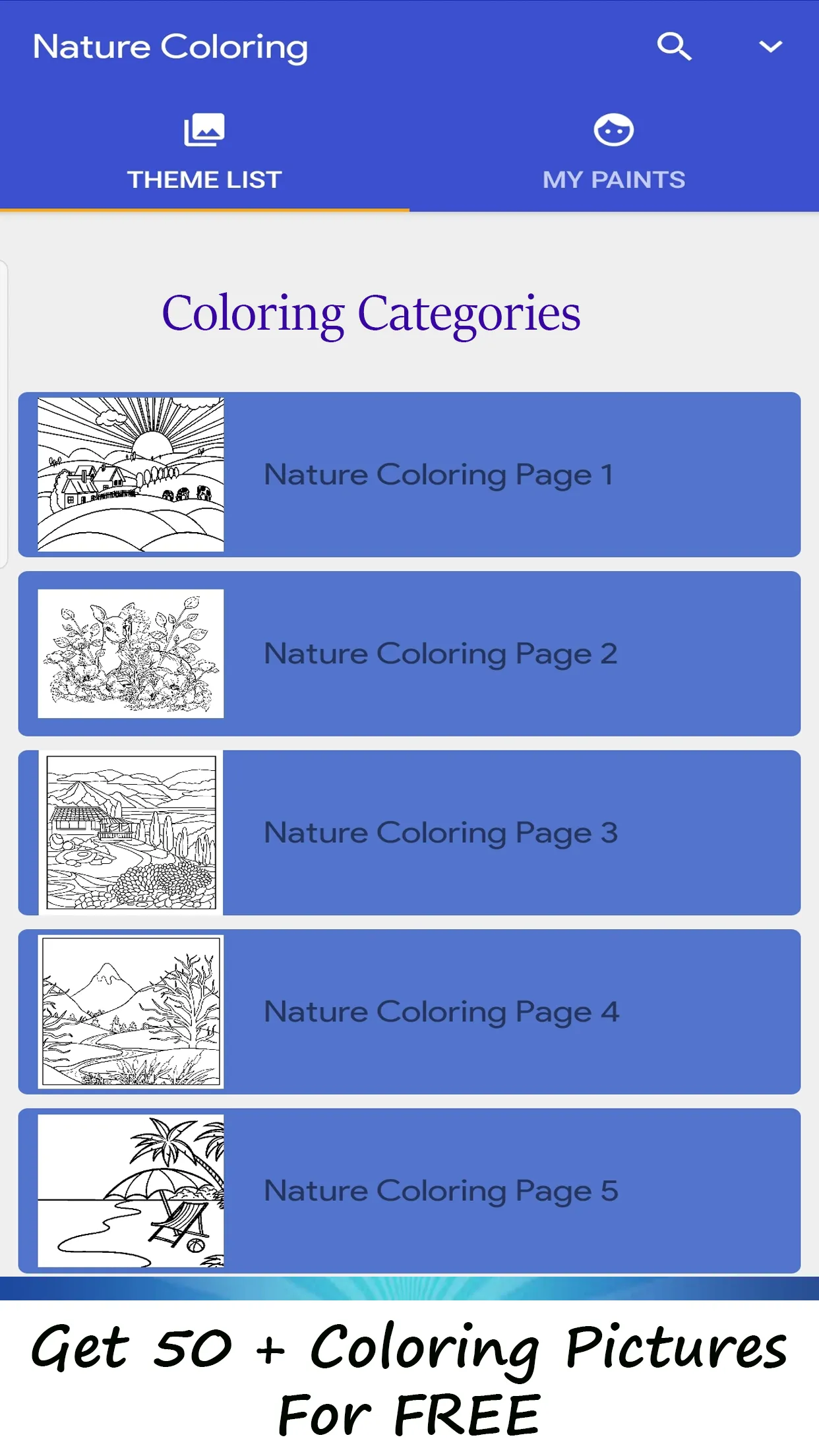 ColorPic: Nature Coloring Book | Indus Appstore | Screenshot