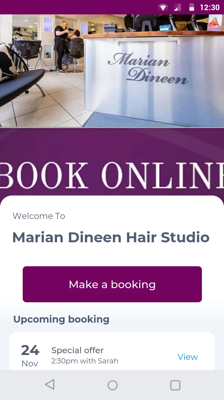 Marian Dineen Hair Studio | Indus Appstore | Screenshot