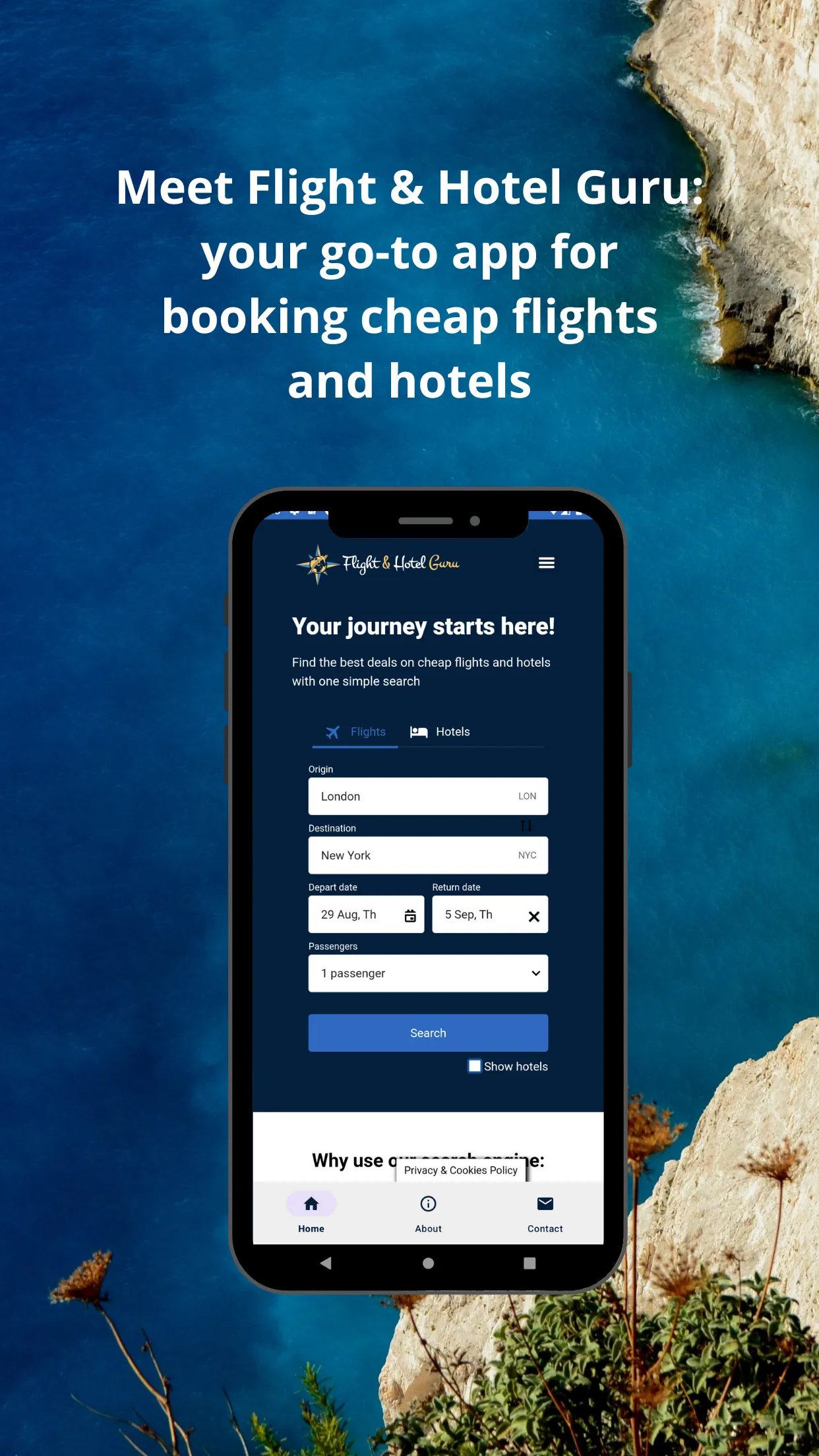 Flight & Hotel Guru | Indus Appstore | Screenshot