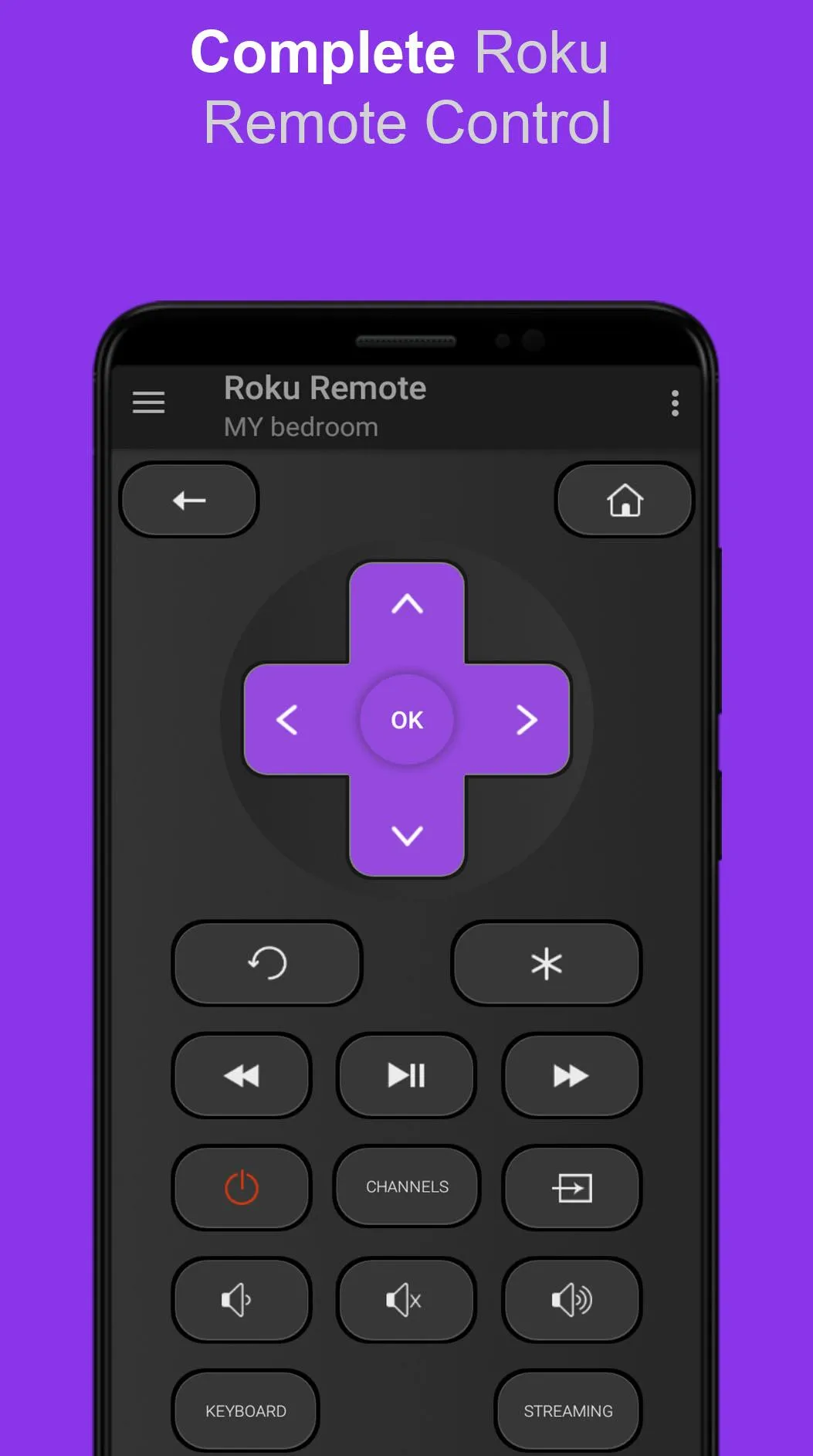 Roku Remote: RoSpikes(WiFi/IR) | Indus Appstore | Screenshot