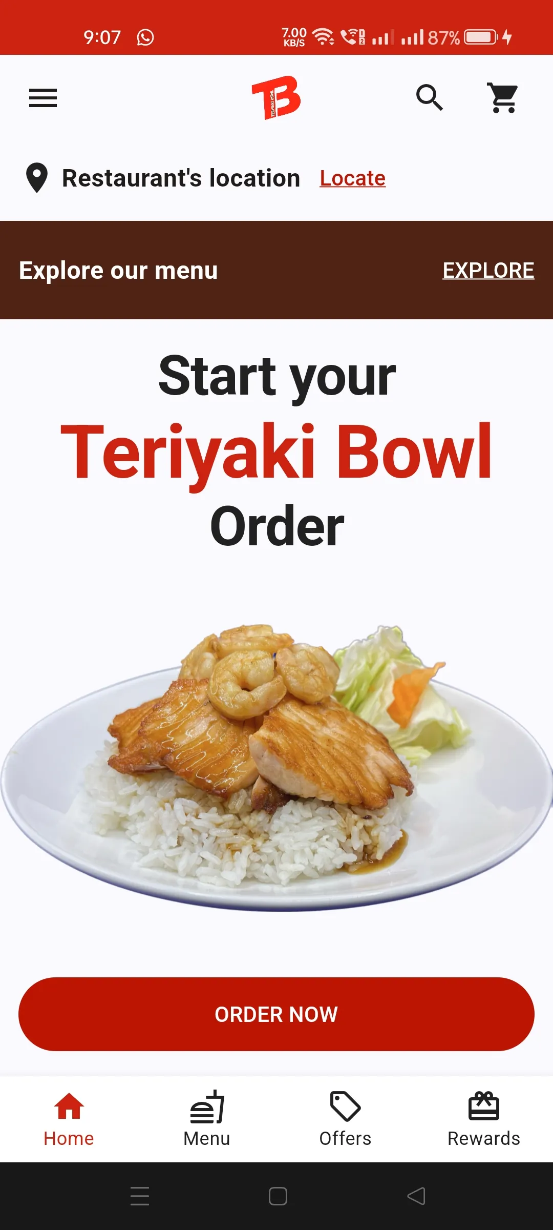 Teriyaki Bowl | Indus Appstore | Screenshot