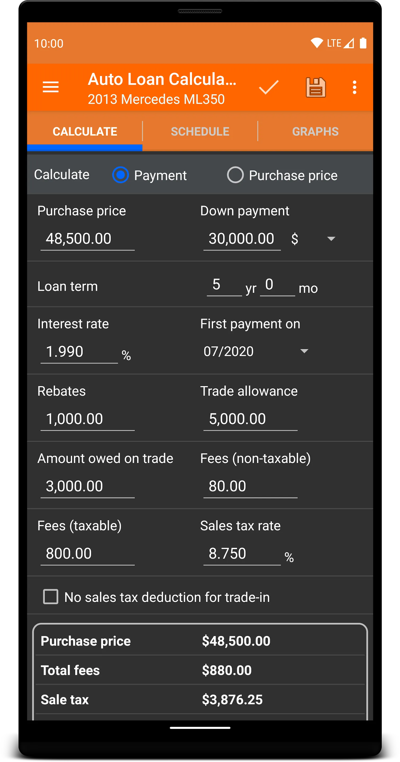 Auto Loan Calculator | Indus Appstore | Screenshot