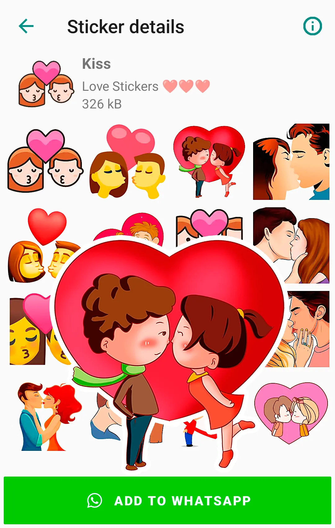 Love Stickers for WhatsApp | Indus Appstore | Screenshot