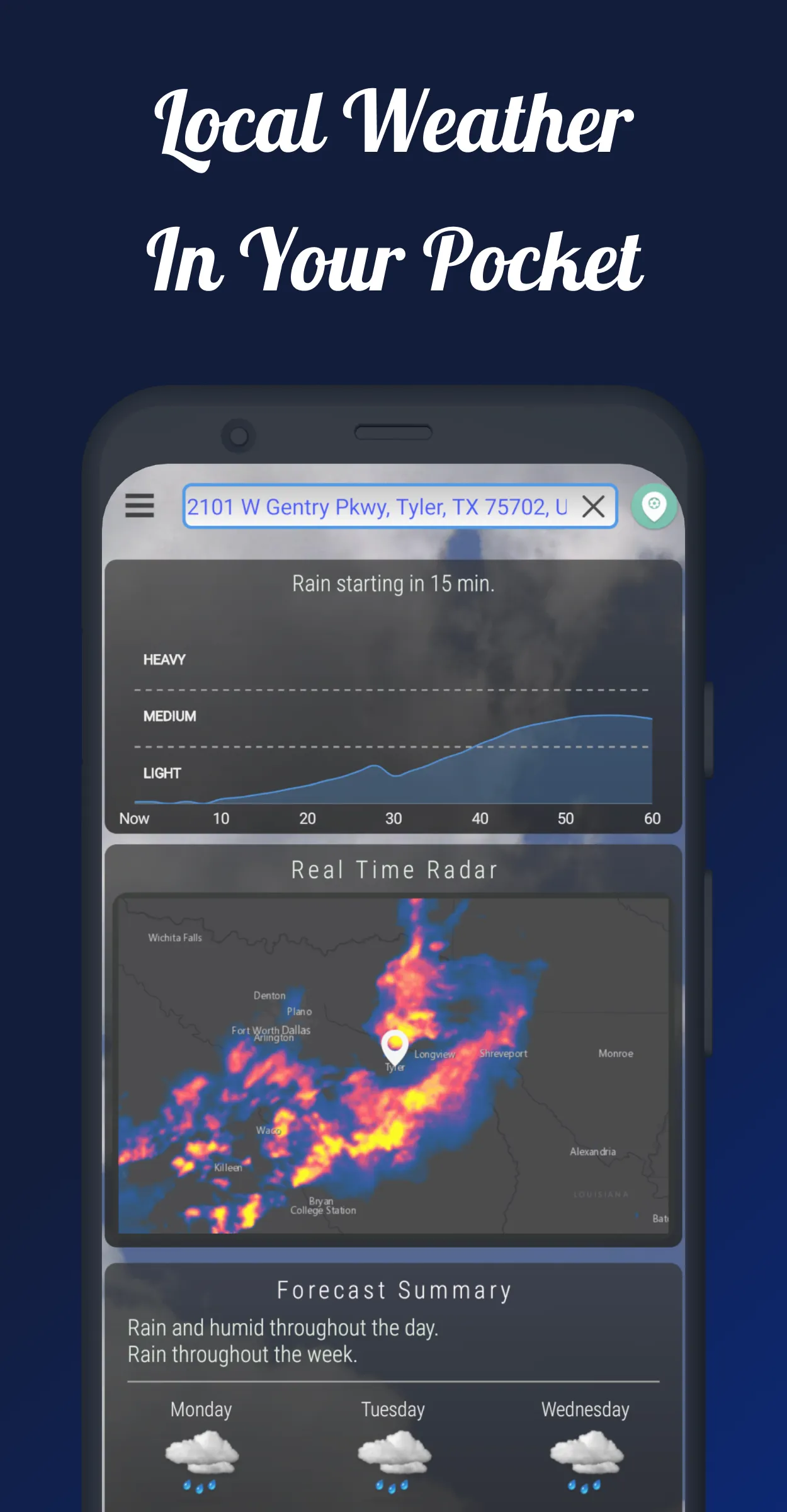 Dark Sky Tech Weather App | Indus Appstore | Screenshot