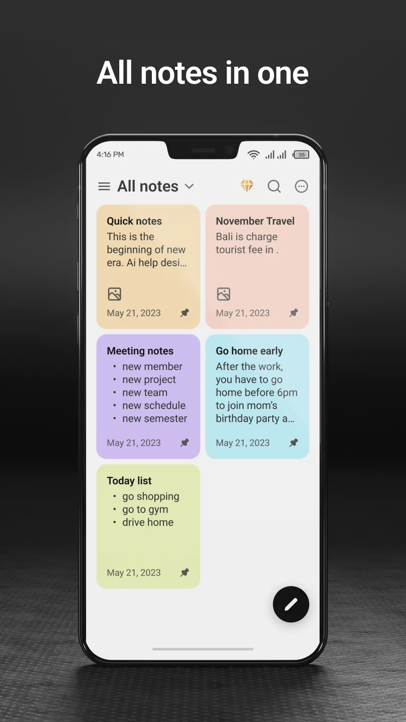 NoteMe: Easy Notepad, Notebook | Indus Appstore | Screenshot