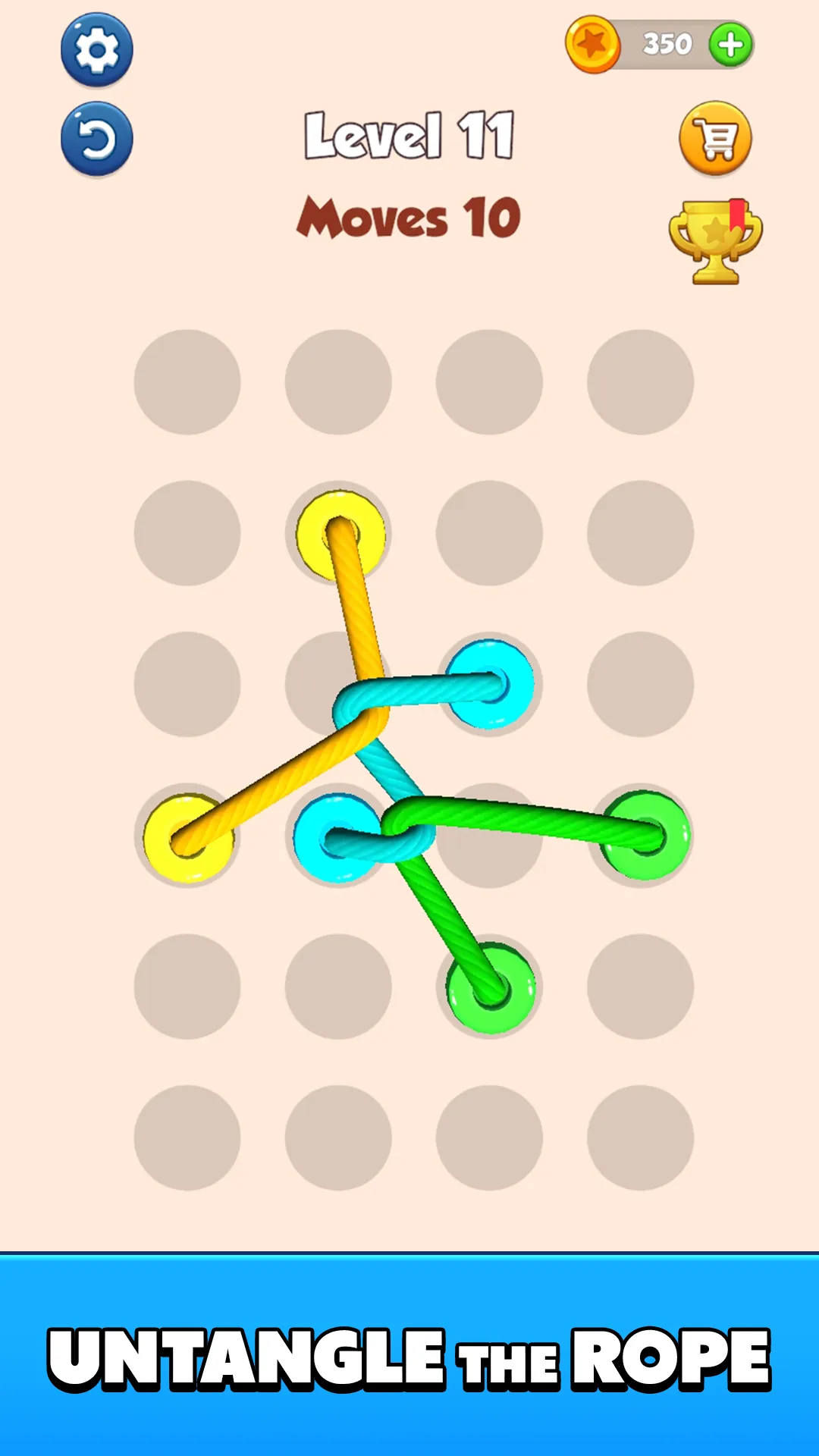Color Tangled Rope 3D | Indus Appstore | Screenshot
