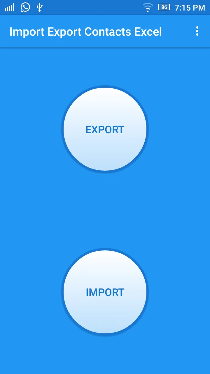 Import Export Contacts Excel | Indus Appstore | Screenshot