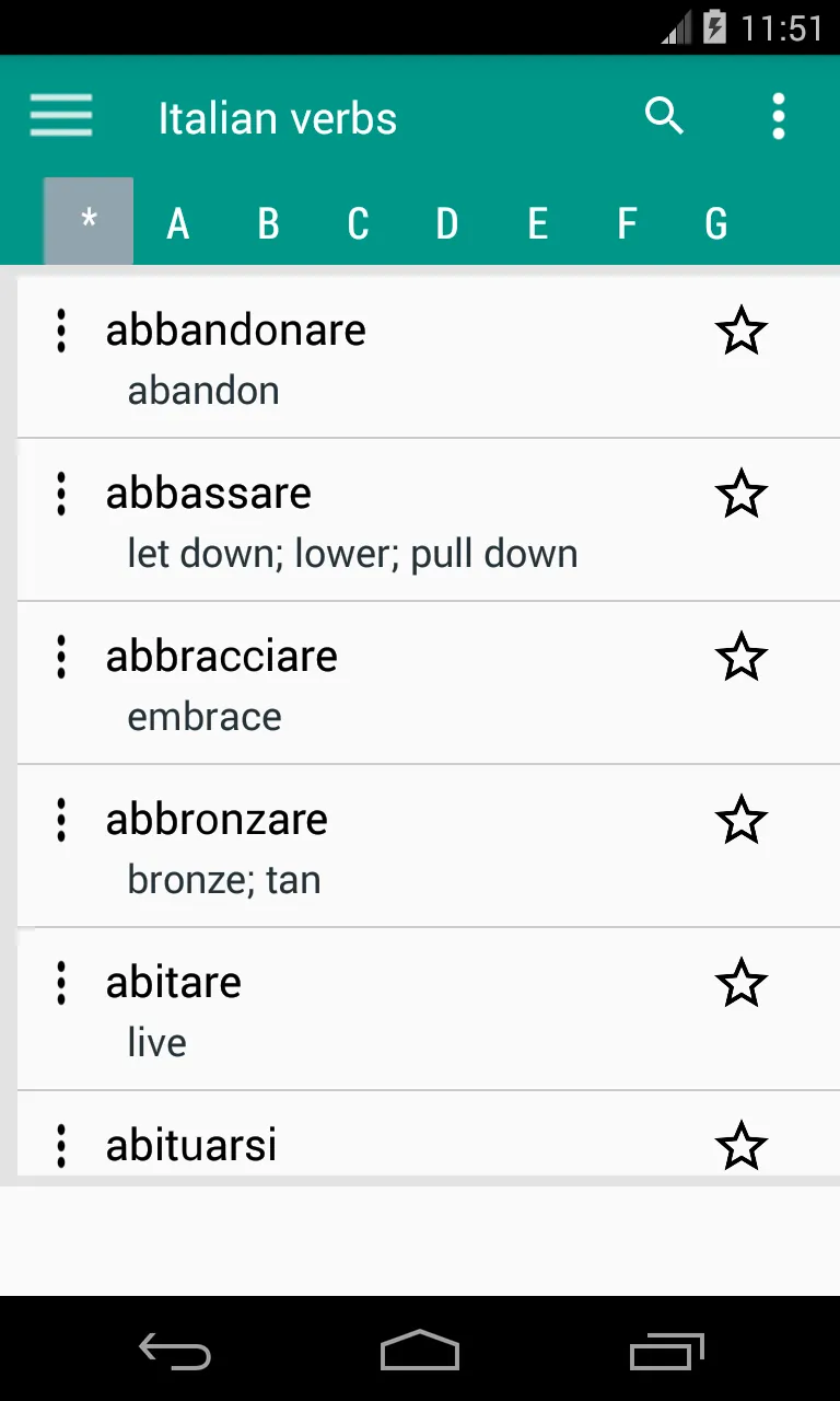 Daily Italian Verbs | Indus Appstore | Screenshot