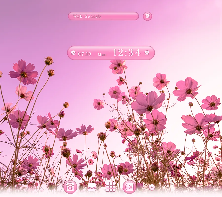 Pastel Pink Cosmos Theme | Indus Appstore | Screenshot