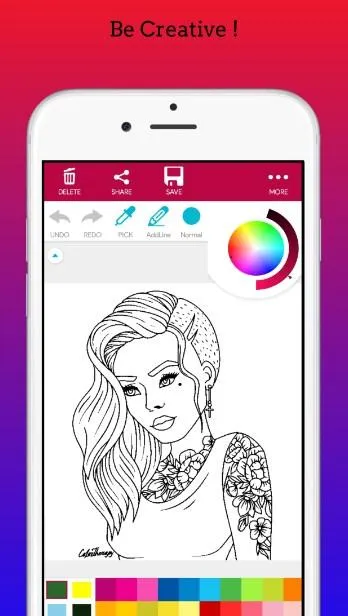 Melanin Girl Coloring Book | Indus Appstore | Screenshot